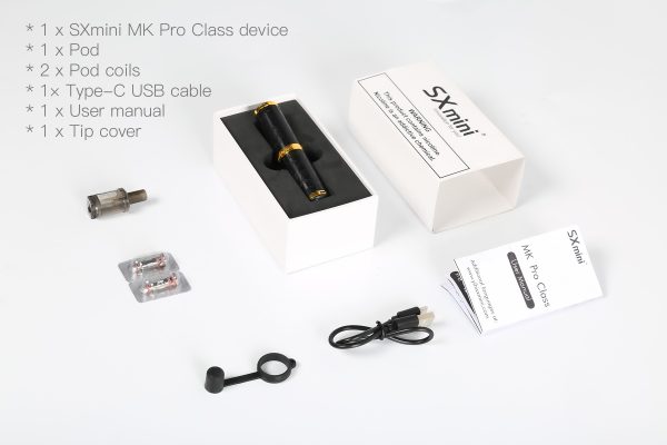 【套裝組合】SXmini MK Pro Class 高階(雕花) / SXmini MK Pro Air Class 低階(平滑面) / 空倉2入 / 成品芯5入(0.8/1.0) (芯通用UWELL G 系列)