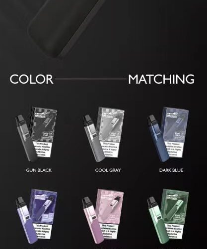 vapedia.net 【小煙主機】FITPOD O-SHADOW POD 30W 滑動式可調吸阻 三段強度 七彩LED燈 大電力1000mAh { 通用 OXVA XLIM PRO 30W 小蠻牛 }